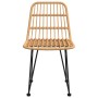 Sedie da Giardino 2pz 48x62x84 cm Rattan PE