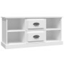 Mobile Porta TV Bianco 99,5x35,5x48 cm in Legno Multistrato