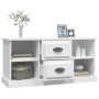 Mobile Porta TV Bianco 99,5x35,5x48 cm in Legno Multistrato