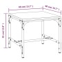 Tavolini 2pz Nerorovere marrone 40x40x35cm in Legno Multistrato