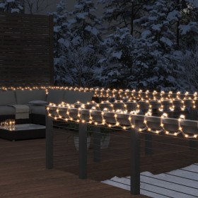 Stringa di Luci con 120 LED Bianco Caldo 5 m in PVC