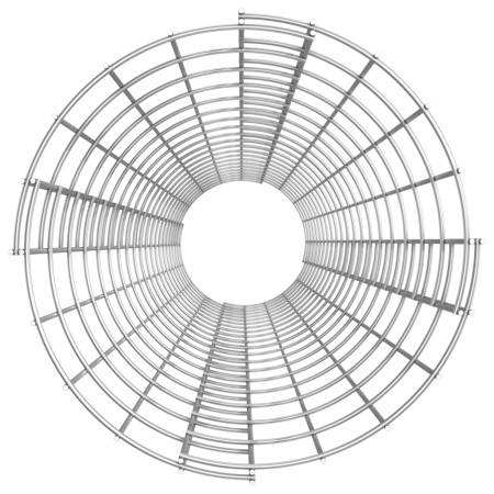 Fioriere Gabbione Circolare 3 pz in Acciaio Zincato Ø30x200 cm