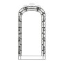 Arco da Giardino 116x45x240 cm Acciaio