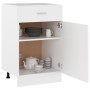 Armadio con Cassetto Bianco 50x46x81,5 cm in Legno Multistrato