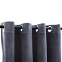 Tende Oscuranti con Anelli 2 pz Antracite in Velluto 140x225 cm