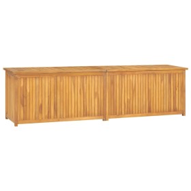 Cassa da Giardino 200x50x55 cm in Legno Massello di Teak