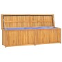 Cassa da Giardino 200x50x55 cm in Legno Massello di Teak