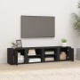 Mobili Porta TV 2 pz Nero 80x31,5x36 cm in Legno Multistrato