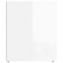 Comodini 2 pz in Bianco Lucido 50x39x47 cm