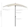 Ombrellone da Giardino con Palo 200x130 cm Sabbia