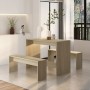 Set da Pranzo 3 pz Rovere Sonoma in Truciolato