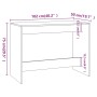 Set da Pranzo 3 pz Rovere Sonoma in Truciolato