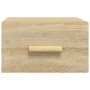 Comodini a Muro 2 pz Rovere Sonoma 35x35x20 cm