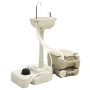 Set WC Portatile da Campeggio 10+10L Lavandino 20L Grigio