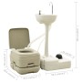 Set WC Portatile da Campeggio 10+10L Lavandino 20L Grigio