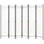 Paravento a 6 Pannelli Bianco 240x180 cm