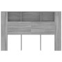 Testiera con Scomparti Grigio Sonoma 160x18,5x104,5 cm