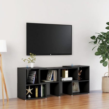 Mobile TV Nero 104x30x52 cm in Legno Multistrato