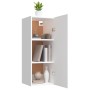 Armadietto a Muro Bianco 34,5x34x90 cm in Legno Multistrato