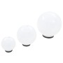 Set Lampade a LED Sferiche 3 pz in PMMA 20/30/40cm