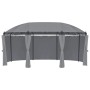 Gazebo con Tende 520x349x255 cm Antracite