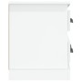 Mobile Porta TV Bianco Lucido 100x35,5x45 cm Legno Multistrato