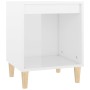 Comodini 2 pz in Bianco Lucido 40x35x50 cm