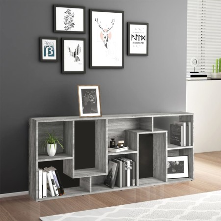 Libreria Grigio Sonoma 67x24x161 cm in Legno Ingegnerizzato