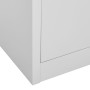 Armadietto con Chiave Grigio Chiaro 90x45x92,5 cm in Acciaio