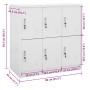 Armadietto con Chiave Grigio Chiaro 90x45x92,5 cm in Acciaio