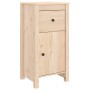 Credenze 2 pz 40x35x80 cm in Legno Massello di Pino