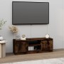 Mobile Porta TV con Anta Rovere Fumo 102x30x36 cm