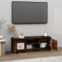 Mobile Porta TV con Anta Rovere Fumo 102x30x36 cm