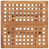 Set da Pranzo Giardino Pieghevole 3 pz Cuscino Massello di Teak