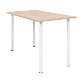 Tavolo da Pranzo 120x60x73 cm Rovere e Bianco