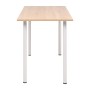 Tavolo da Pranzo 120x60x73 cm Rovere e Bianco