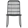 Set da Bistrot 3 pz in Polyrattan Nero