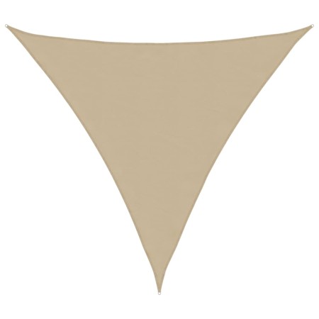 Parasole a Vela Oxford Triangolare 3,6x3,6x3,6 m Beige