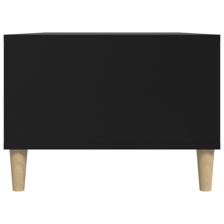 Tavolino da Salotto Nero 90x50x36,5 cm in Legno Multistrato