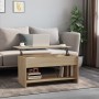 Tavolino Salotto Rovere Sonoma 102x50x52,5 cm Legno Multistrato