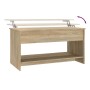 Tavolino Salotto Rovere Sonoma 102x50x52,5 cm Legno Multistrato