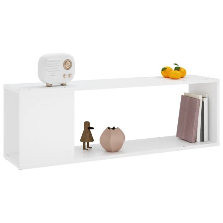 Mobile Porta TV Bianco 100x24x32 cm in Legno Multistrato