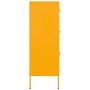 Cassettiera Giallo Senape 80x35x101,5 cm in Acciaio