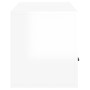 Mobile Porta TV Bianco Lucido 100x35x40 cm in Legno Multistrato