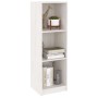 Libreria/Divisorio Bianco 36x33x110 cm Legno Massello di Pino