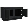 Mobile Porta TV Nero 80x35x45 cm in Legno Multistrato