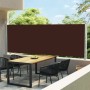 Tenda da Sole Laterale Retrattile per Patio 160x600 cm Marrone