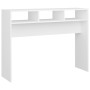 Tavolino Consolle Bianco 105x30x80 cm in Legno Multistrato