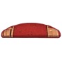 Tappetini Autoadesivi per Scale 15 pz Rossi 65x21x4 cm