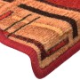 Tappetini Autoadesivi per Scale 15 pz Rossi 65x21x4 cm
